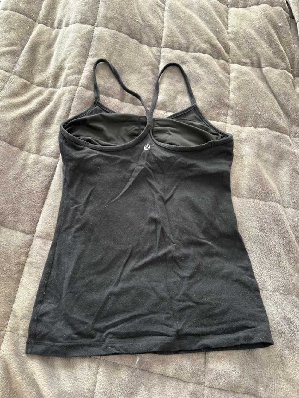 Lululemon Black Strappy Tank Top - Picture 2 of 3